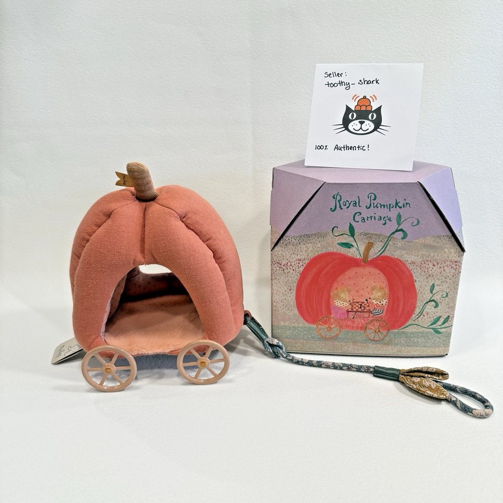 Maileg Pumpkin Carriage Brand New with Tags - Retired & Rare - Fairy Tale